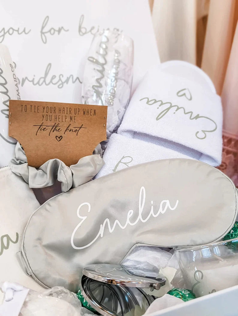 Bridesmaid Eye Mask Gift- Personalised - Thea Elizabeth Studio Ltd