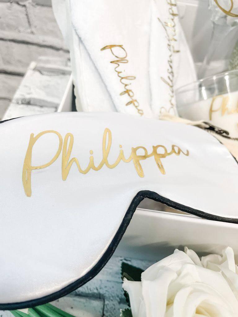 Bridesmaid Eye Mask Gift- Personalised - Thea Elizabeth Studio Ltd