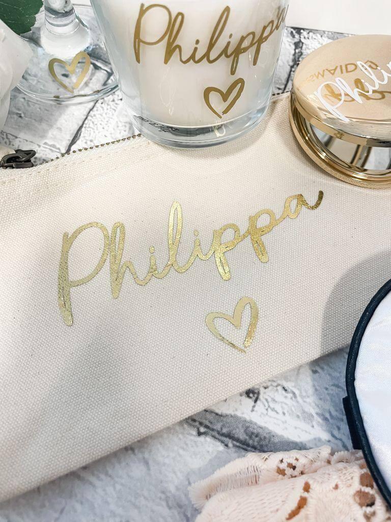Bridesmaid Personalised Make up Bag - Thea Elizabeth Studio Ltd