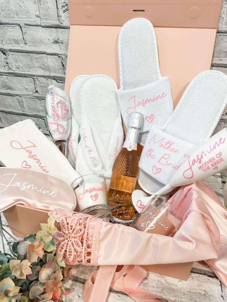 Bridesmaid Personalised Wine Glasses - Thea Elizabeth Studio Ltd