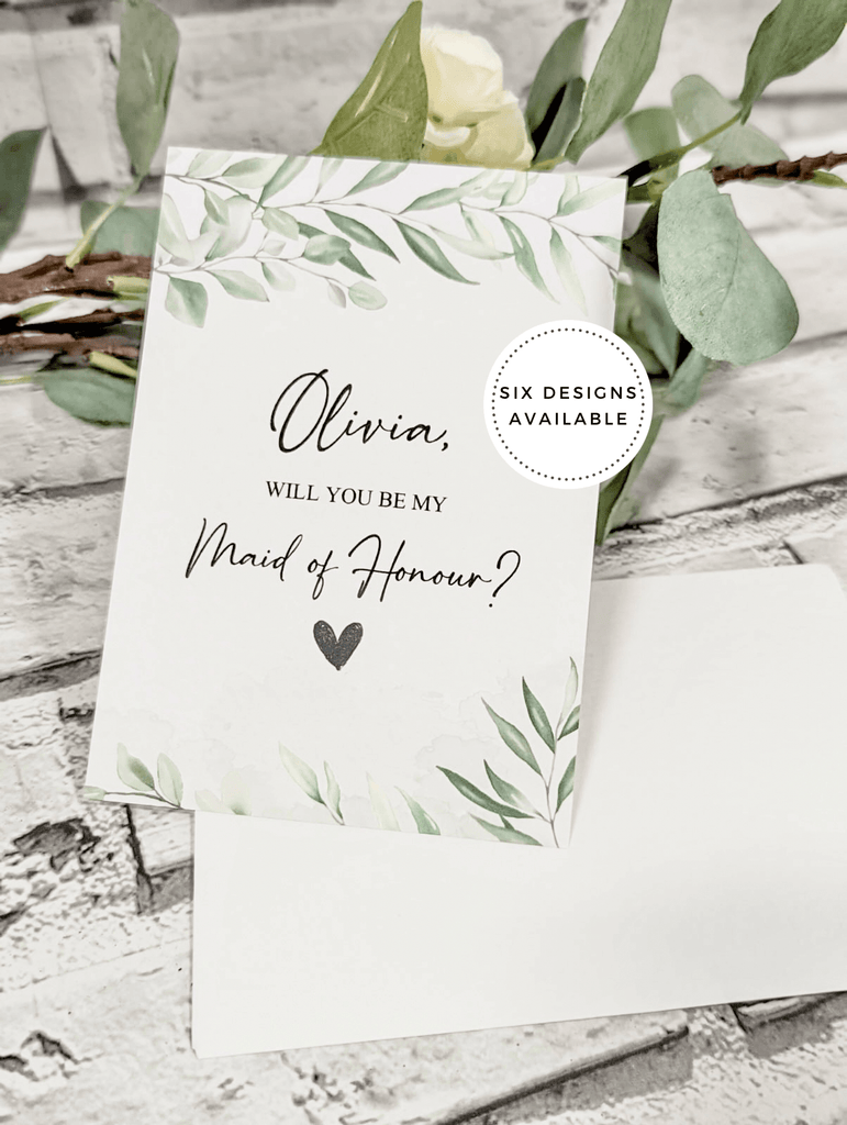 Bridesmaid Proposal Card Gift - Thea Elizabeth Studio Ltd