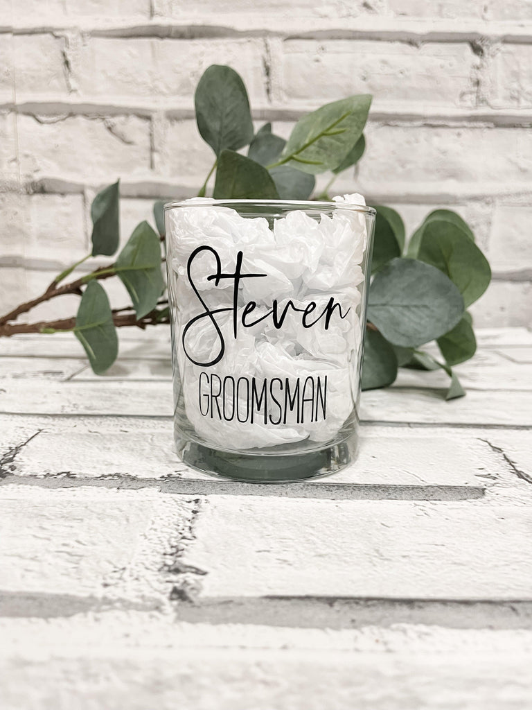 Groomsman Personalised Whisky Glass - Thea Elizabeth Studio Ltd
