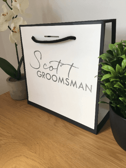 Luxury Black Edge Gift Bags - Thea Elizabeth Studio Ltd