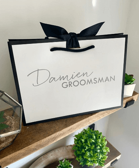 Luxury Black Edge Gift Bags - Thea Elizabeth Studio Ltd