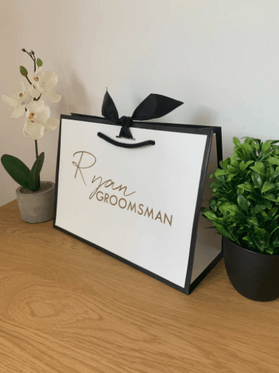 Luxury Black Edge Gift Bags - Thea Elizabeth Studio Ltd