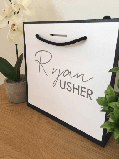 Luxury Black Edge Gift Bags - Thea Elizabeth Studio Ltd