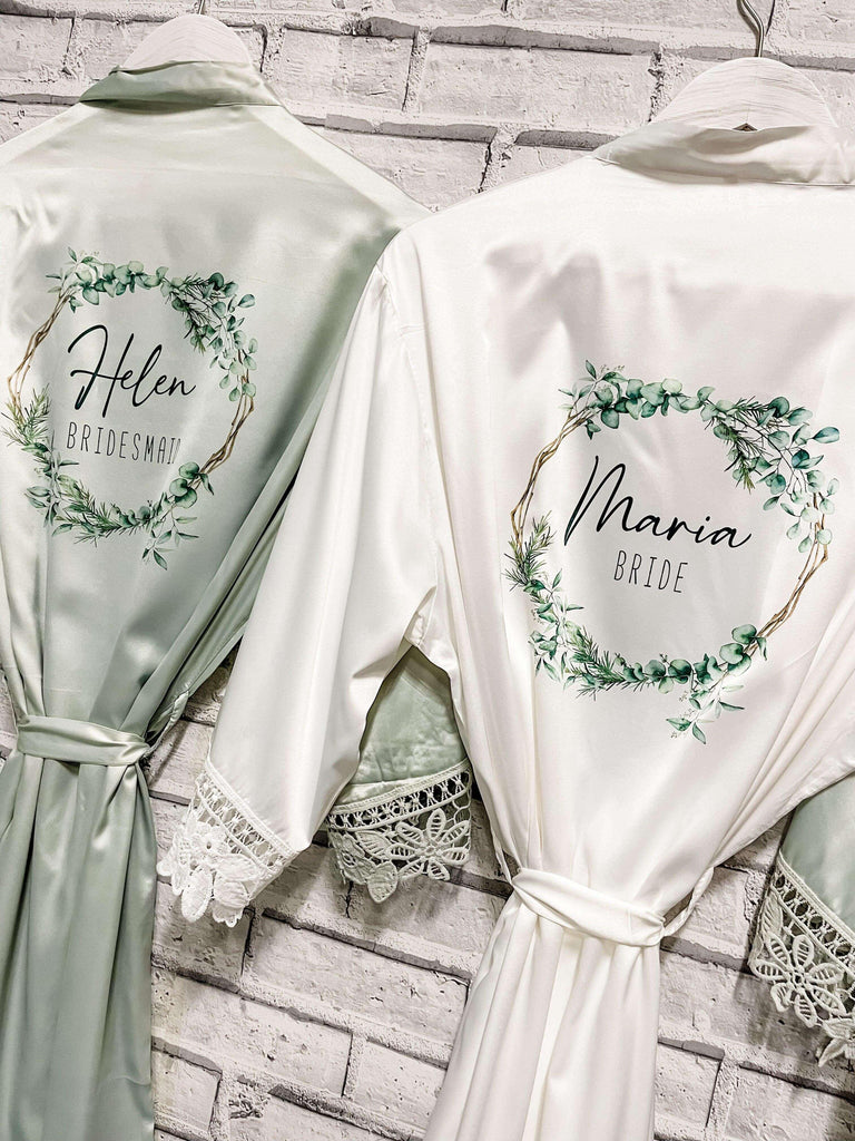 Personalised Bridesmaid Robes/Dressing Gown - Thea Elizabeth Studio Ltd