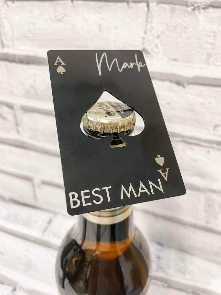 Personalised Groomsmen and Best Man Bottle Openers - Thea Elizabeth Studio Ltd