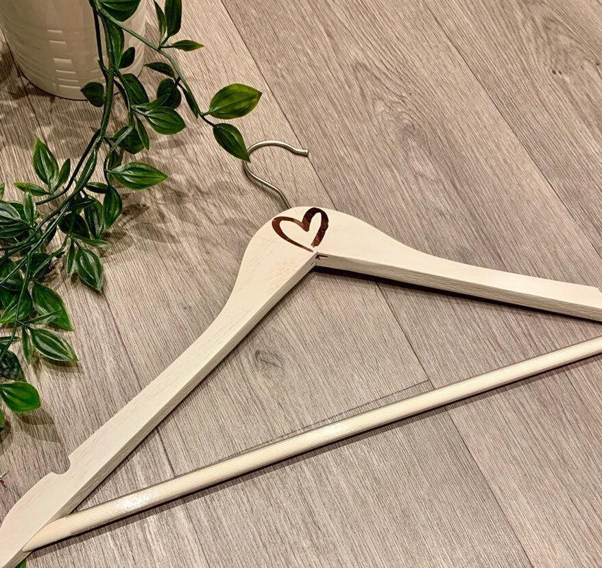 Wedding Dress Hangers, Bridesmaid, Maid of Honour, Mother of the Bride Hangers, Shabby Chic White - Thea Elizabeth Studio Ltd