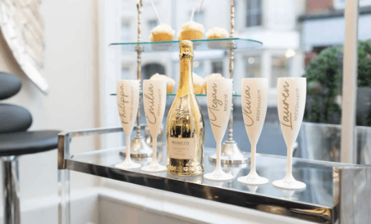 White Plastic Bridesmaid Wine Glasses - Thea Elizabeth Studio Ltd